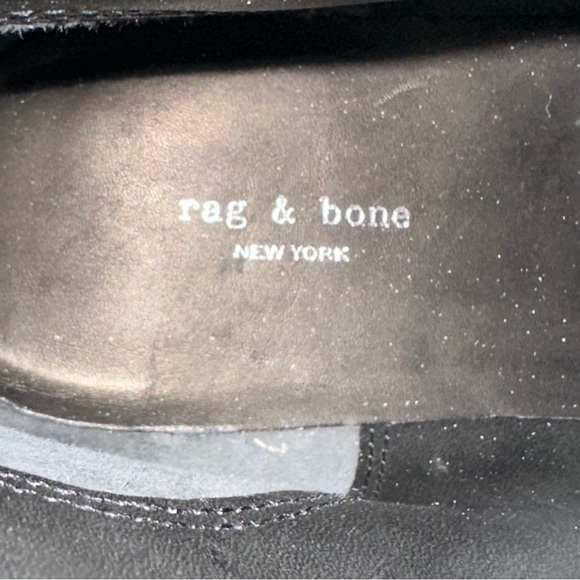 Rag&Bone Shiloh Black Leather Hiker Ankle Boots. EU 38/US 8 - Picture 10 of 13